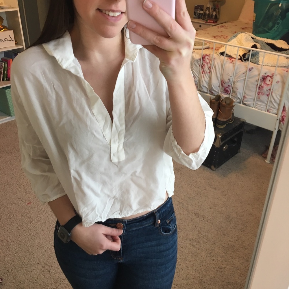 NWT White Brandy Melville Top